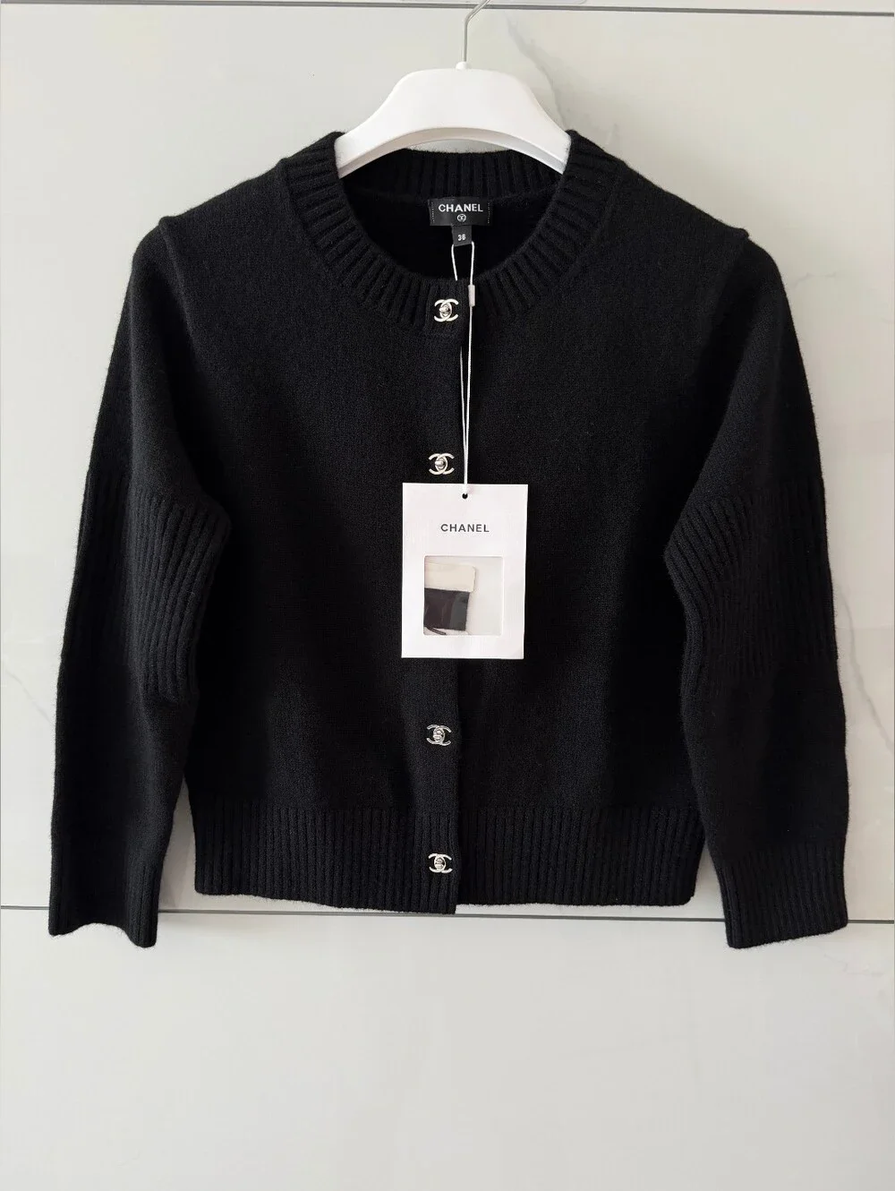 Chanel Black Knit Cardigan
